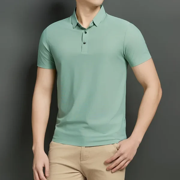 Eonic Men's Polo Collar Shirt - Image 3