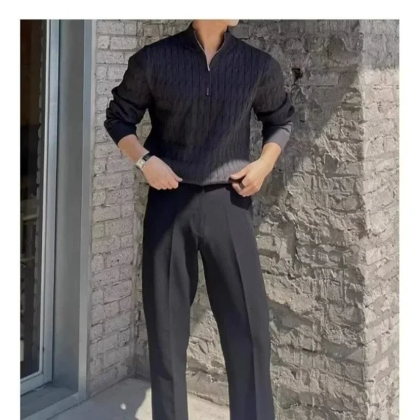 GWANGJU Maglione with mezza zip - Image 6
