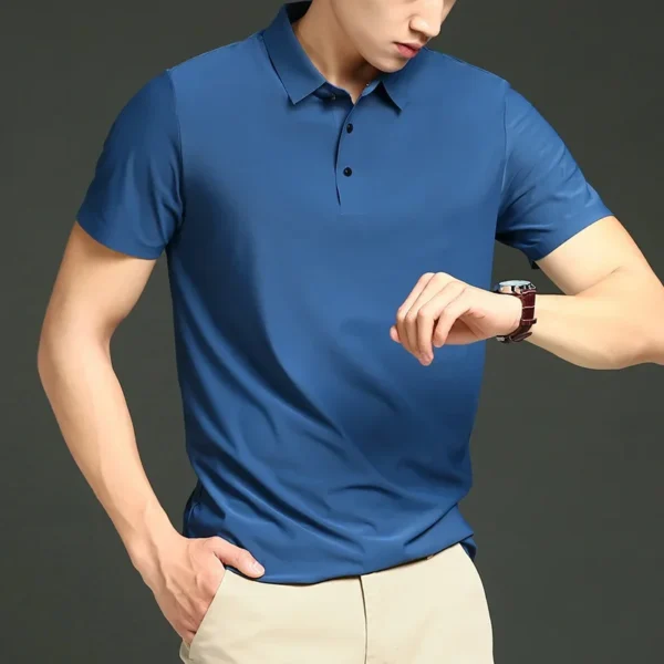 Eonic Men's Polo Collar Shirt - Image 2