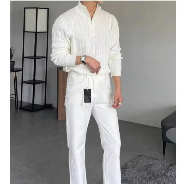 GWANGJU Maglione with mezza zip - Image 4