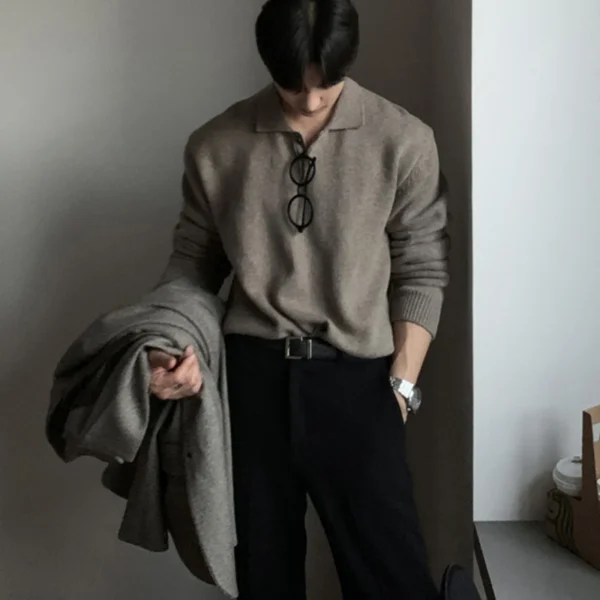 PUSAN Merino Polo Sweater - Image 8
