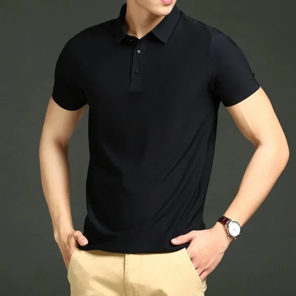 Eonic Men's Polo Collar Shirt - Image 5