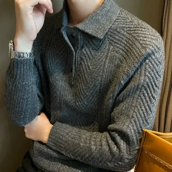 ASAN Old Money Polo in printed jersey - Image 3
