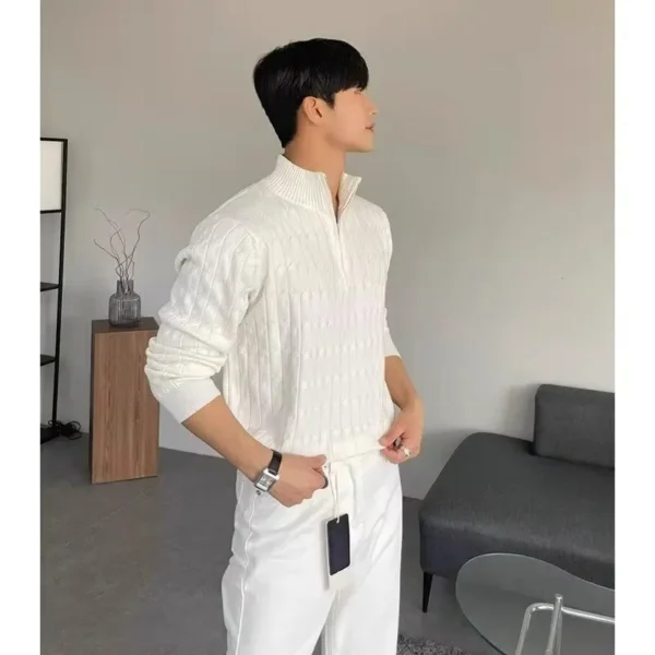 GWANGJU Maglione with mezza zip - Image 3