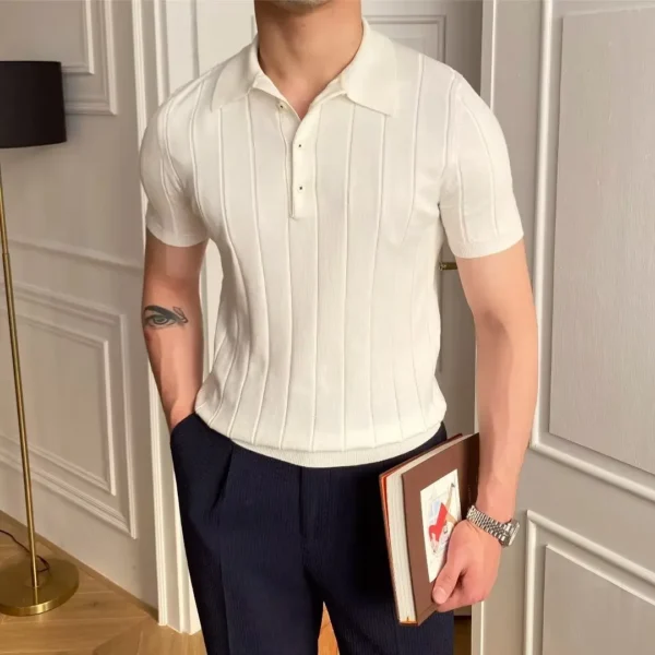 Men's Polo Collar Shirt Shape - Image 2