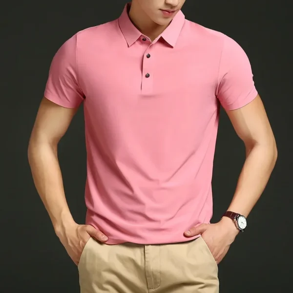 Eonic Men's Polo Collar Shirt - Image 6