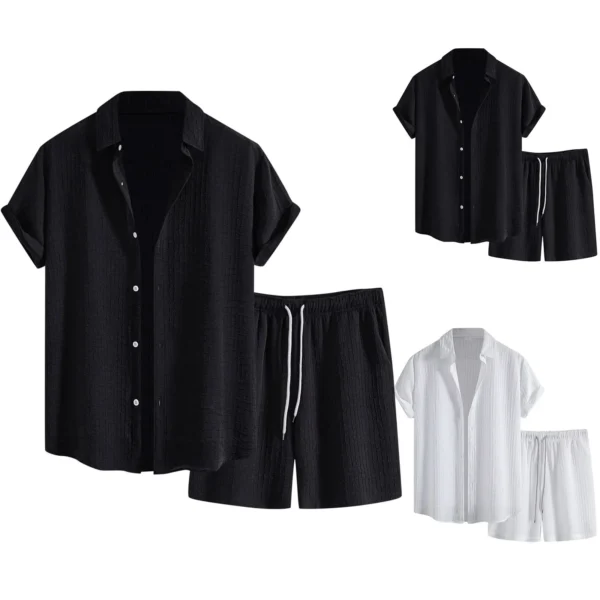 [BUY 1 GET 2] Sunset Sleeved Shirt And Shorts - Image 7