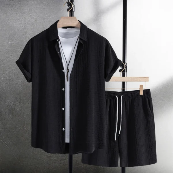 [BUY 1 GET 2] Sunset Sleeved Shirt And Shorts - Image 2