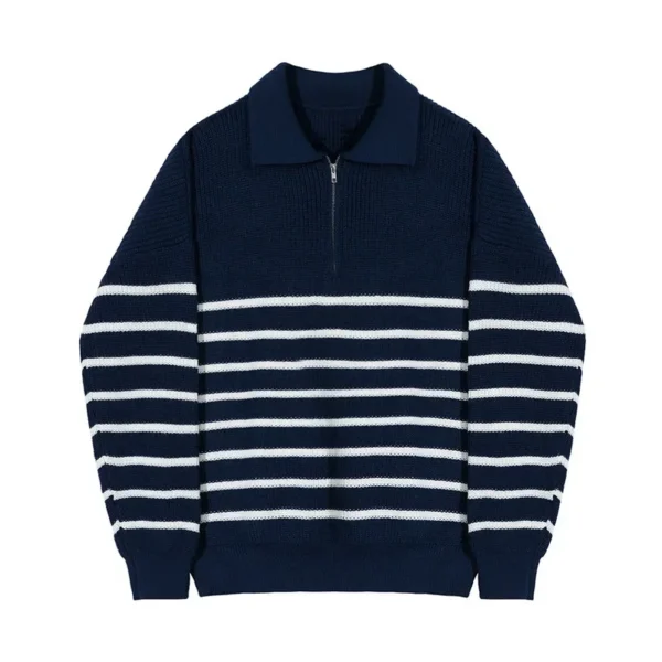 ANYANG - Maglione a mezza zip in jersey - Image 5