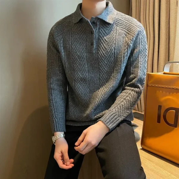 ASAN Old Money Polo in printed jersey - Image 7
