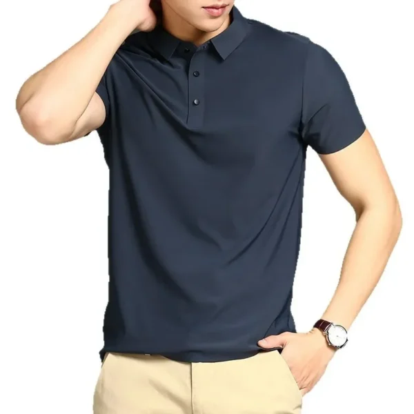 Eonic Men's Polo Collar Shirt - Image 4