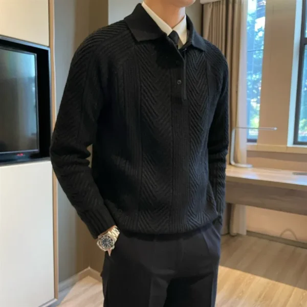 ASAN Old Money Polo in printed jersey - Image 10