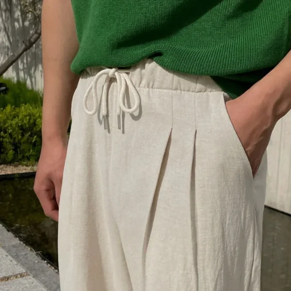 PAJU Pantaloni in linen Old Money - Image 4