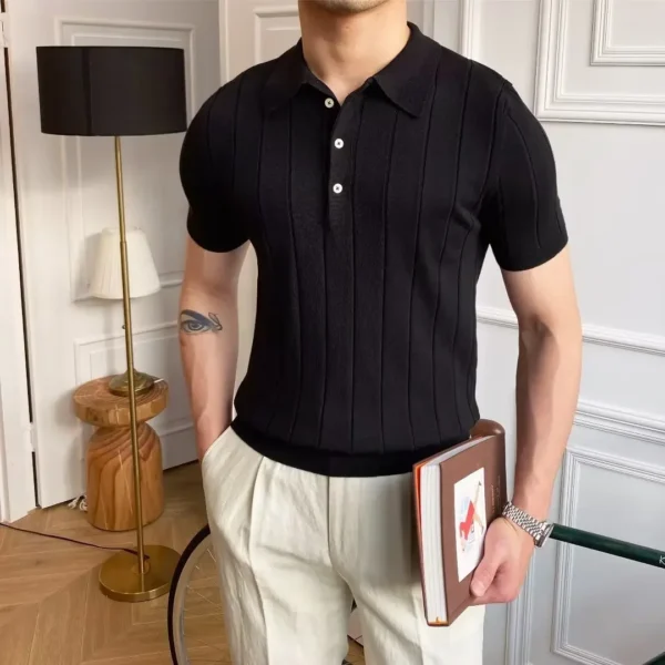 Men's Polo Collar Shirt Shape - Image 3