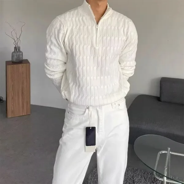 GWANGJU Maglione with mezza zip
